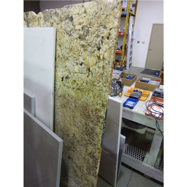 1- Slab, Approx. 117" x 68"  x 3/4" thick, Golden crema Granite