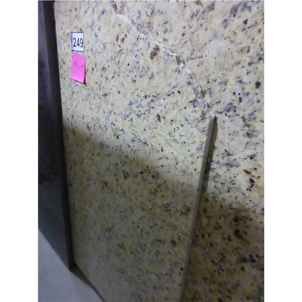 1- Slab, Approx. 87"x 44" x 3/4" thick, Giallo gold Granite