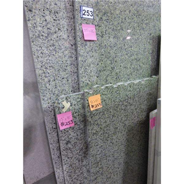 Approx. 8- Slabs, Various sizes x 3/4" thick, Silversea green Granite