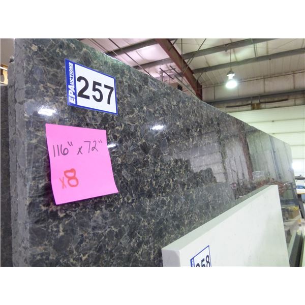 8- Full slabs, Approx. 116" x 72"  x 3/4" thick, Imperial brown Granite (so much each x 8)