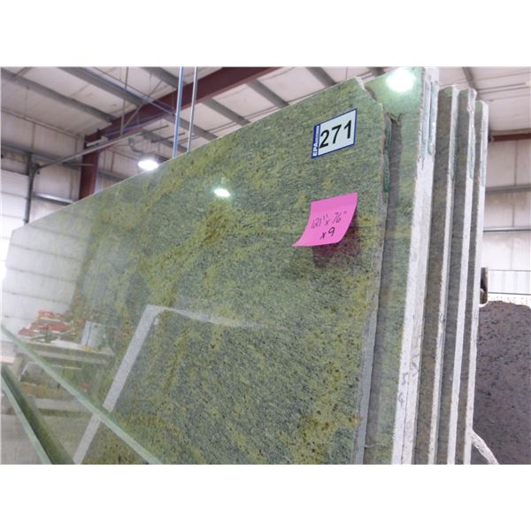 9- Full slabs, Approx. 121" x 76"  x 3/4" thick, Juperana Fantastico Granite (so much each x 9)