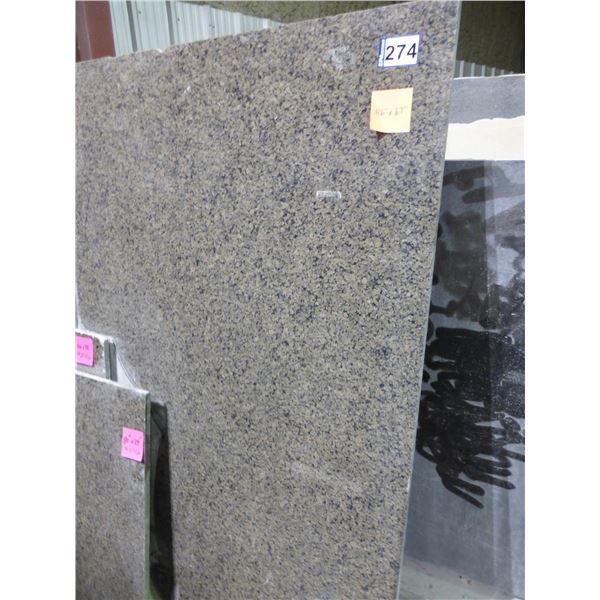 1- Full slab, Approx. 116" x 67"  x 3/4" thick, Champagne brown Granite