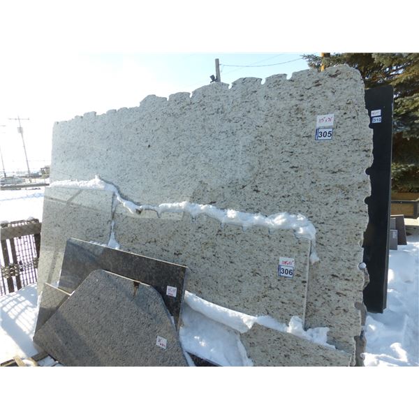 1- Full slab, Approx. 115" x 70" x 3/4" thick, Granite