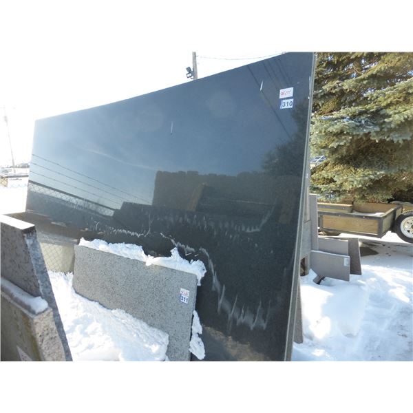2- Full slabs, Approx. 128" x 77" x 3/4" thick, Nero absolute Granite (so much each x 2)