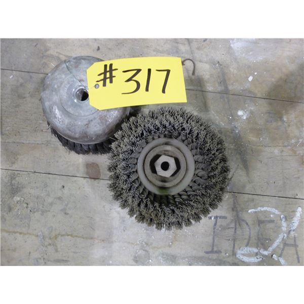 2 Wire buffing wheels