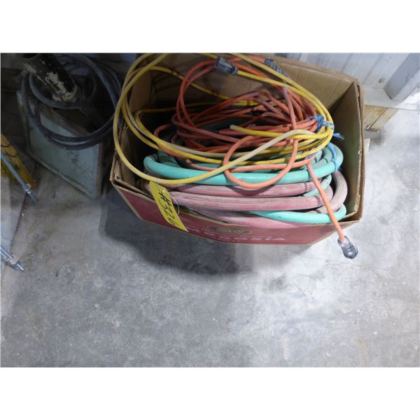 Scrapers, brooms, spot light (working) cord & hose, and Redi rod