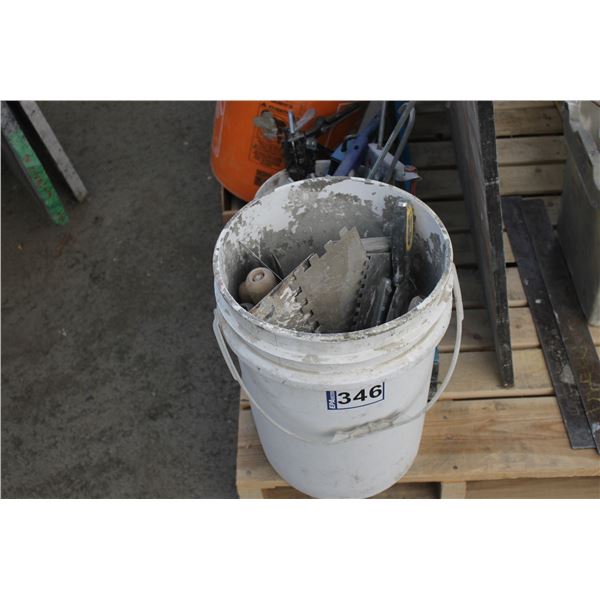 Trowels, calking guns, hyd. Jack & misc.