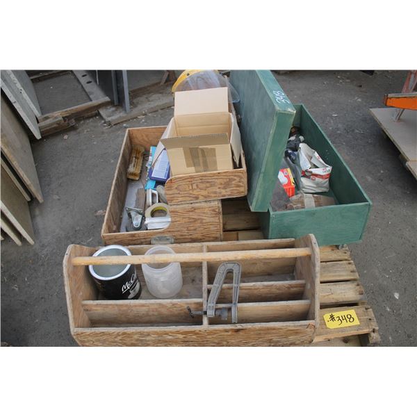 3- Tool boxes c/w contents