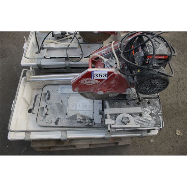 MK wet saw 1 1/2 HP, 1 ph. (works)