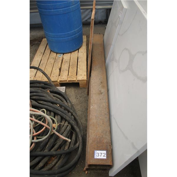 2- Steel fork ext., 72" x 6"