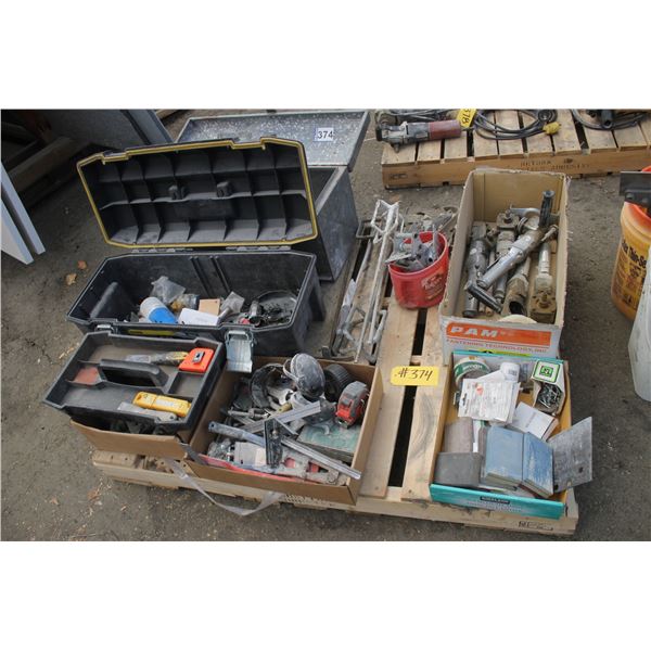 Pallet of tools, parts and misc.