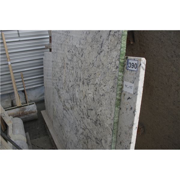 1- Slab, Approx. 99" x 45" x 1 1/4" thick, Granite