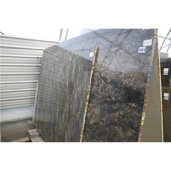 2- Pieces, Various sizes  x 1 1/4" thick, Orion Granite