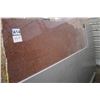 Image 1 : 1- Full slab, Approx. 119" x 53"  x 3/4" thick, Imperial red Granite