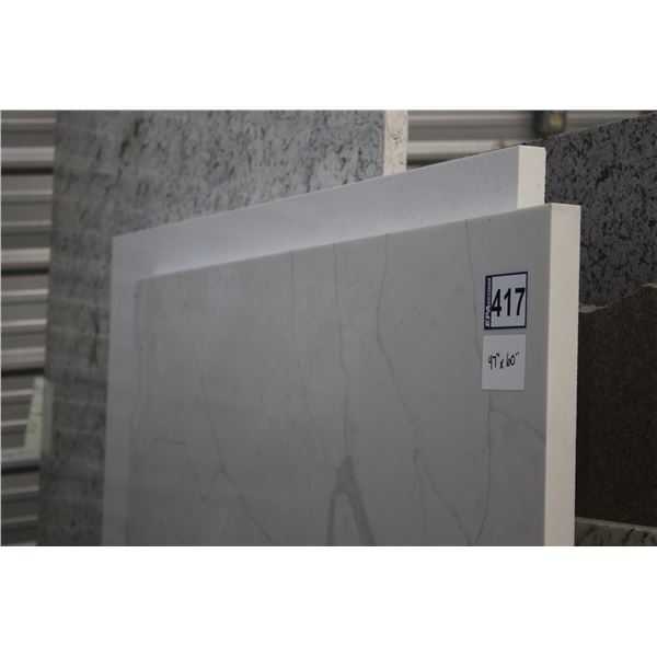 3- Slabs, Various sizes  x 1 1/4" thick, Maple white and various Quartz Pces