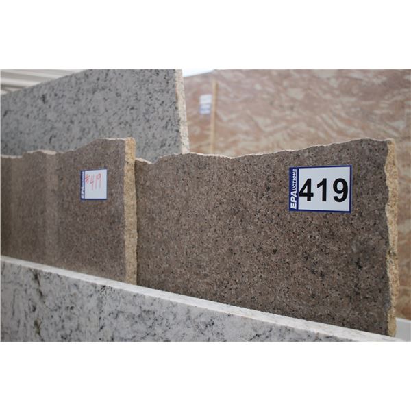 2- Slabs, Various sizes x 3/4" thick, Coffee taupe Granite