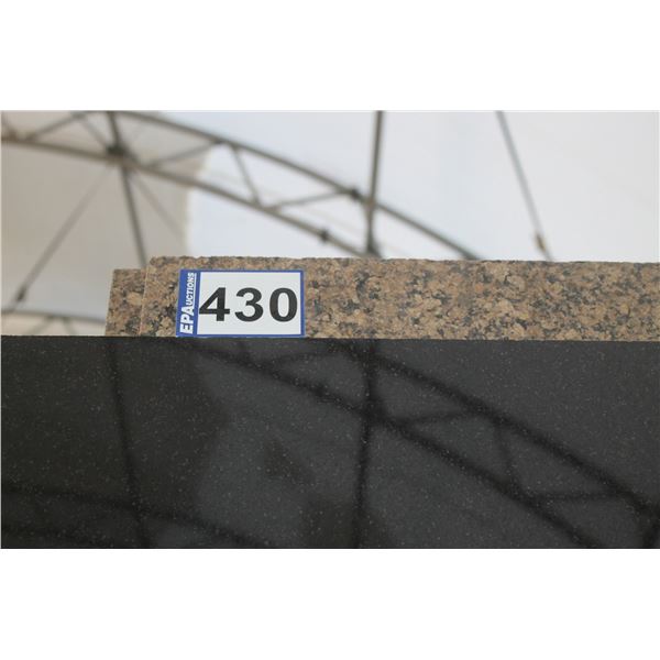 2- Full slabs, Approx. 118" x 80" x 3/4" thick, Leather brown Quartz (so much each x2)