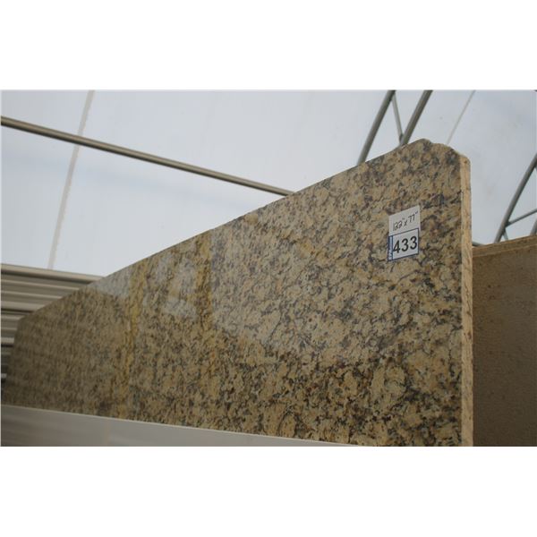 1- Full slab, 122" x 77" x 1 1/4" thick, Giallo nepoli Granite