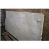 Image 1 : 1- Slab, Approx. 93" x 42" x 1 1/4" thick, White Marble