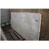 Image 2 : 1- Slab, Approx. 93" x 42" x 1 1/4" thick, White Marble