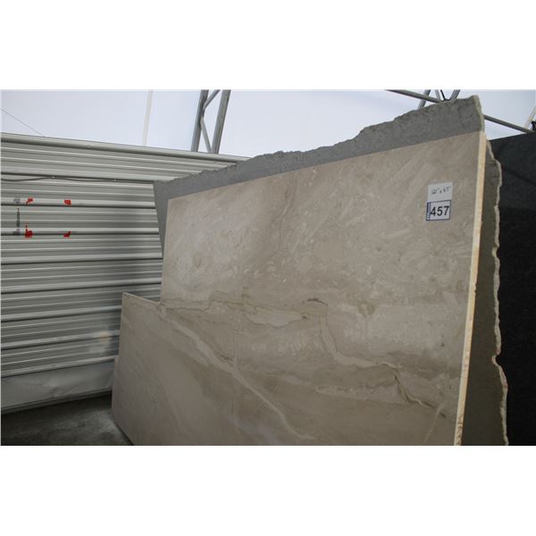 1- Piece, Approx. 121" x 67" x 1 1/4" thick, Marble