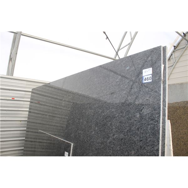 2- Full slabs, Approx. 112" x 77" and 2- Slabs, Various sizes x 3/4" thick, Silver pearl Granite