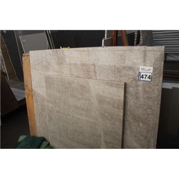 2- Slabs, Various sizes x 1 1/4" thick, Granite