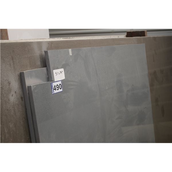 Approx. 6-Slabs, Various sizes x 3/4" thick, Ceasar stone 5131 & 4044, Grey Quartz and 2- slabs, Var