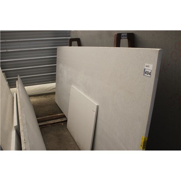 2- Pieces, Various sizes x 1 1/4" thick, Caesarstone 7141 and TCE 4002 Quartz