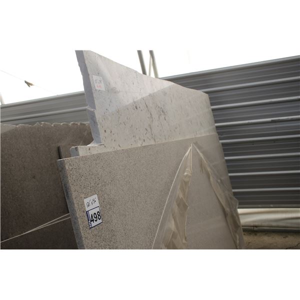 1- Slab, Approx. 121" x 56" x 1 1/4" thick, White supremo Granite and 1- slab, Approx. 115" x 74" x 