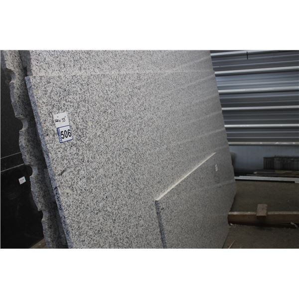 2- Slabs, Various sizes x 3/4" thick, Blanco fardo Granite