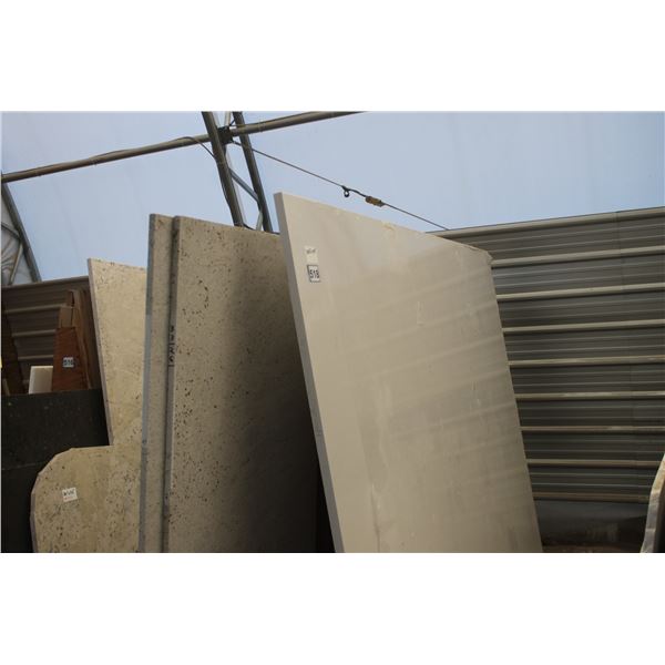 1- Full slab, Approx. 110" x 79" x 1 1/4" thick, Crystal white Quartz