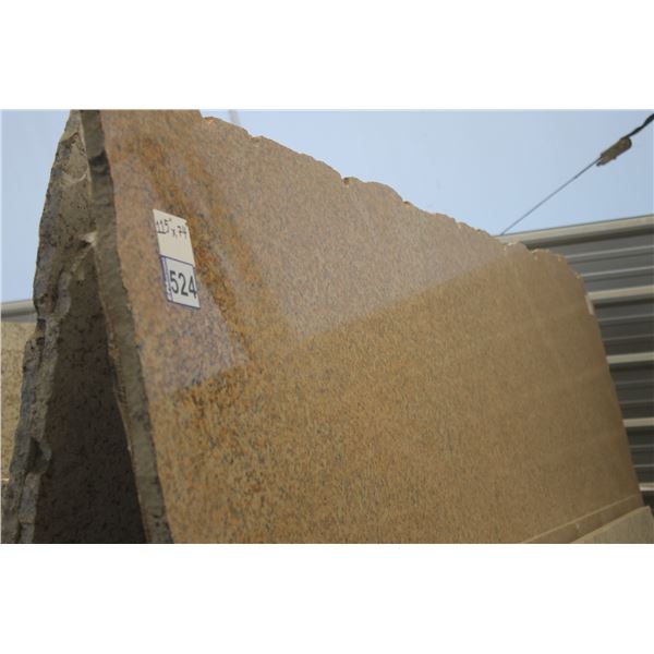 3- Pces, Various sizes x 3/4" thick, Orange/brown Granite