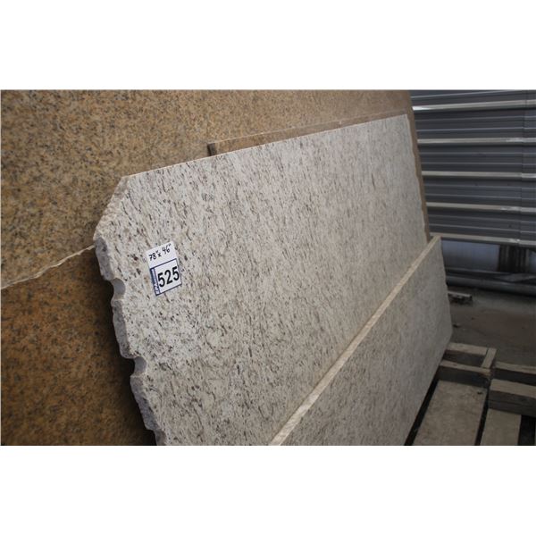 3- Pces, Various sizes x 1 1/4" thick, Giallo ornamental Granite