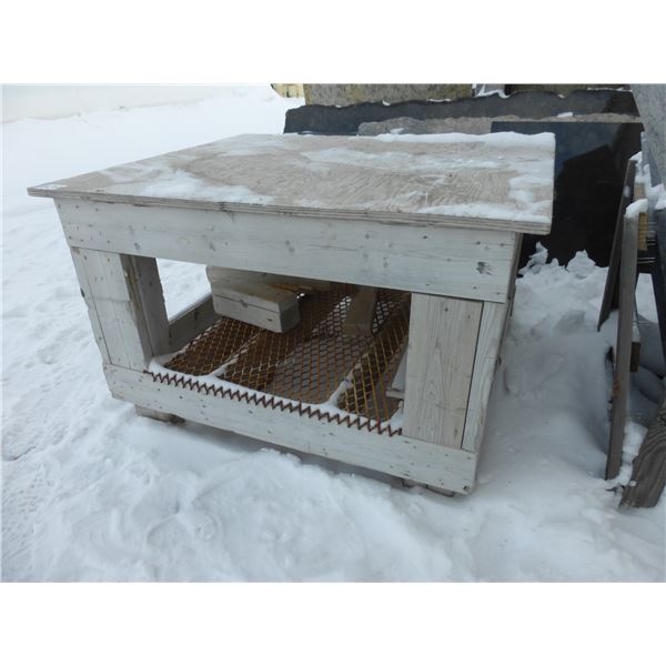 Work table, 48" x 41" x 31" H