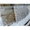 Image 2 : 8- Slabs, Various sizes x 3/4" thick, and 1 1/4" thick, Metallica and Giallo Ornamental Granite, Bia