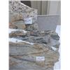 Image 5 : 8- Slabs, Various sizes x 3/4" thick, and 1 1/4" thick, Metallica and Giallo Ornamental Granite, Bia