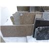 Image 1 : 7- Slab Pces, Various sizes x 1 1/4" thick, Beaurdeau, Lasso, Clarino and Sienna ridge Quartz
