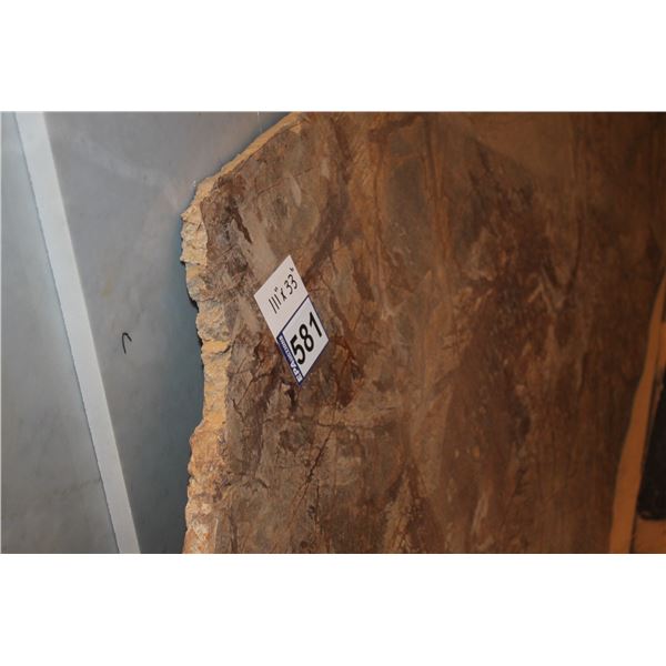 2- Slab Pces, Various sizes x 3/4" thick, Marble