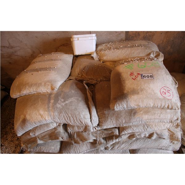 Approx. 25 bags of terrazzo chips (sunlight white, #2 chips) Selling by the Pallet