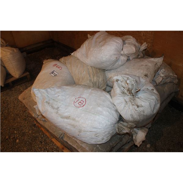 Approx. 10 bags of terrazzo chips (watermary white, venetian chips) Selling by the Pallet