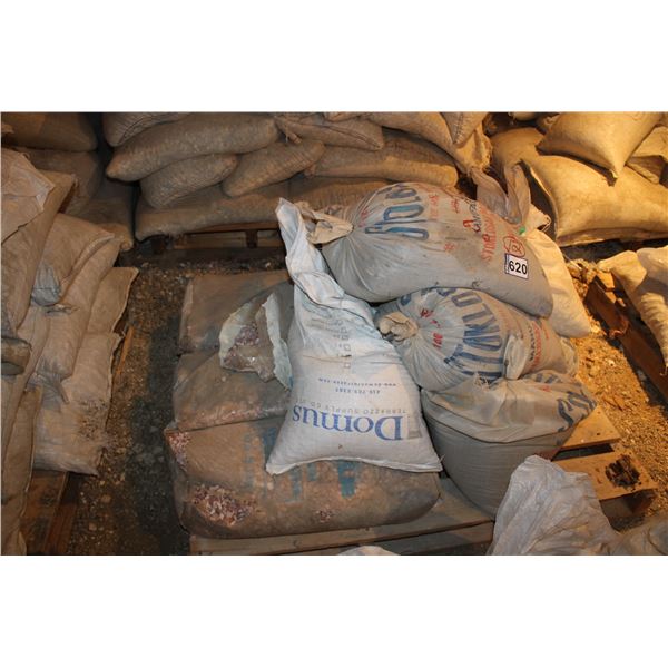 Approx. 12 bags of terrazzo chips (Black, #1 chips and various other colors) Selling by the Pallet