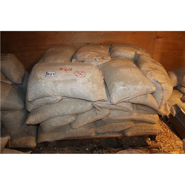 Approx. 30 bags of terrazzo chips (Chartreuse, #2 chips) Selling by the Pallet