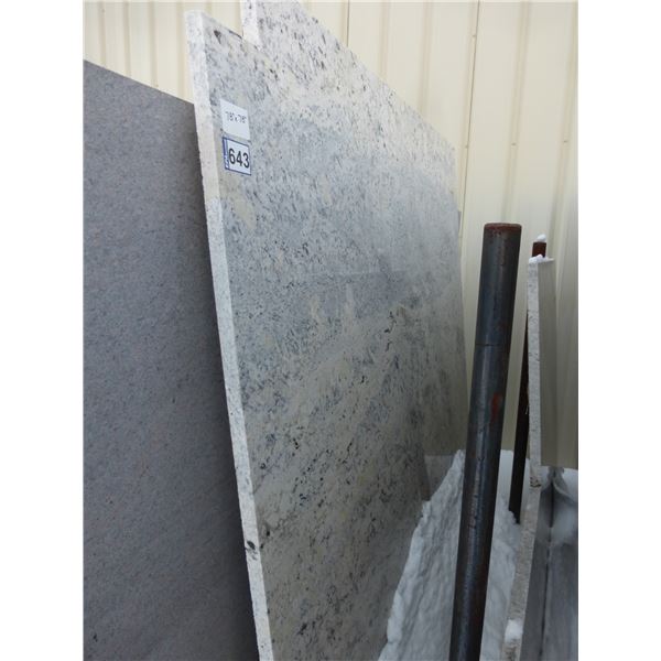 1- Slab, Approx. 78" x 78" x 1 1/4" Granite