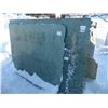 Image 1 : 6- Slabs, various sizes x 3/4" thick, Green marble, and 1 1/4" thick, Kashmere white Granite and oth