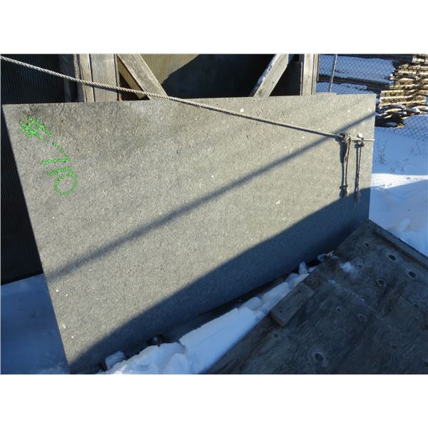 1- Full slab, approx. 87" x 41"  x 1 1/4" Flamed granite and 1- 4' x 8'  x 3/4" plywood