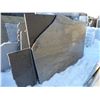 Image 1 : 5- Slabs, Various sizes x 3/4" thick, Imperial coffee, Luna pearl and other various colors of Granit
