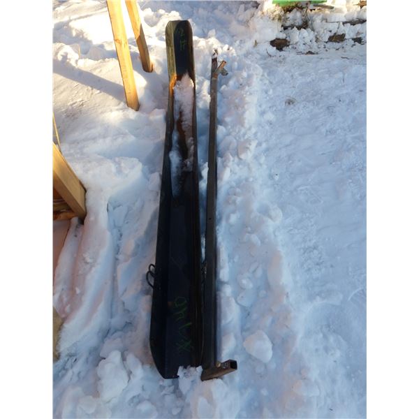 2- 7' metal drains and square tubing