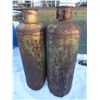 Image 2 : 12" x 91" Steel pipe and 2- 100 lb propane bottles