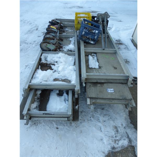 6- Alum. Scaffold decks, various sizes